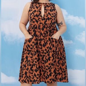 Animal Print Sleeveless Dress